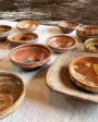 Re-used vintage earthenware bowl - unique piece
