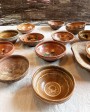 Re-used vintage earthenware bowl - unique piece