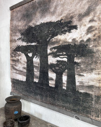 Panneau Baobab de Madagascar en papier froissé - Edition limitée