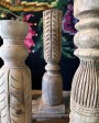 Wooden Candleholder High Iarna - unique piece