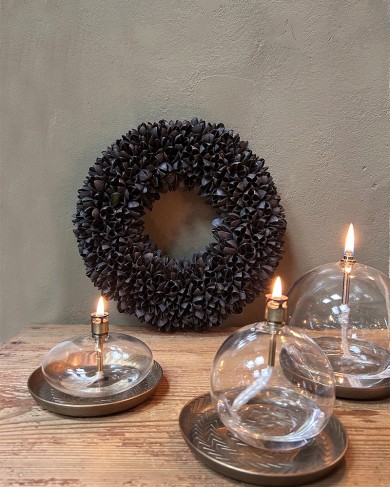 Dried seeds Christmas Wreath - little size
