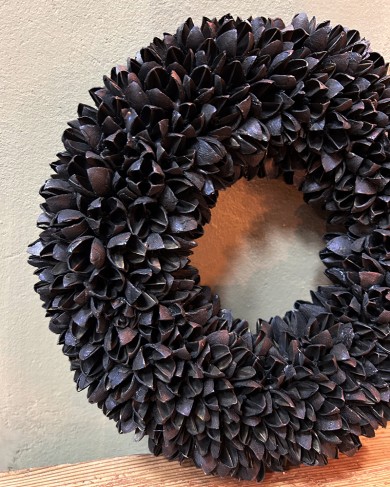 Dried seeds Christmas Wreath - little size