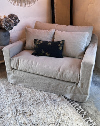 Fauteuil XL Biscarrosse en Lin - Composable