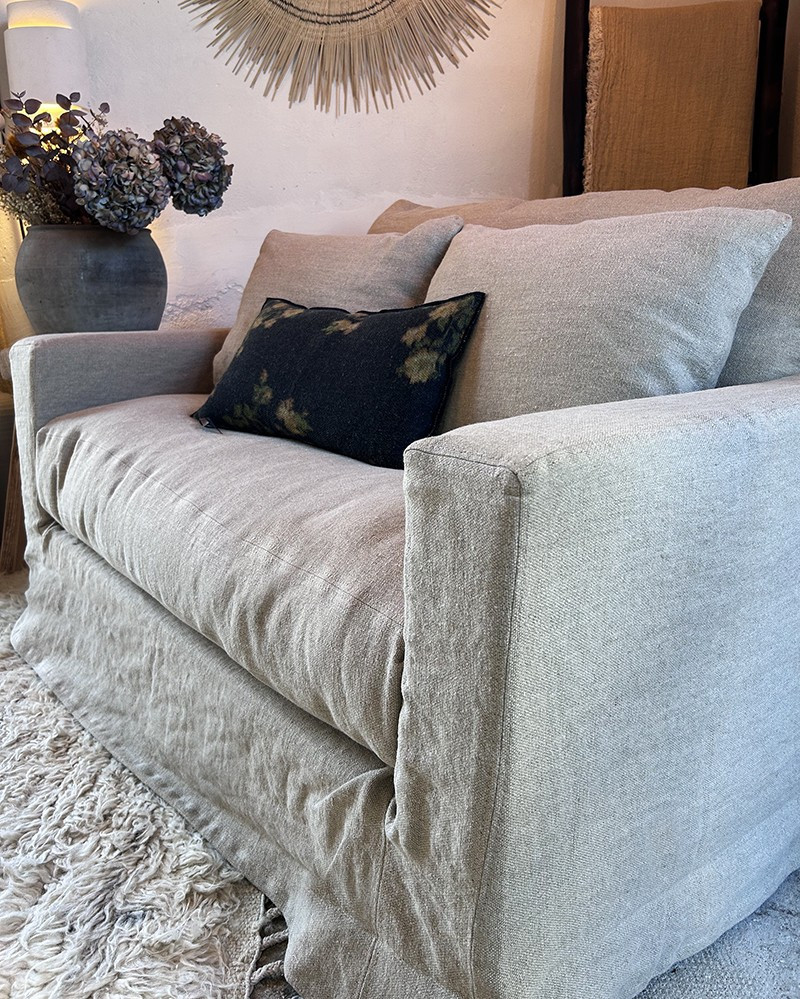 Fauteuil XL Biscarrosse en Lin - Composable