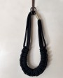Recycled cotton rope macrame necklace