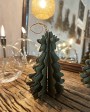 Hanging reclaimed small paper christmas tree