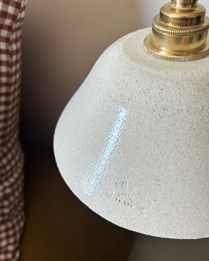 Enamelled sandstone Vanilla Lisette pendant lamp by Enamoura - exclusivity