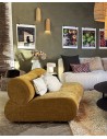 Fauteuil Hinton Moutarde en polyester