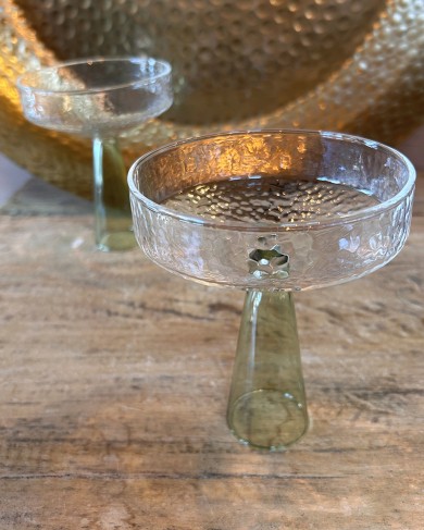 Coupe à champagne en verre