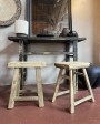 Old elm Hyde Chinese Stool - unique piece