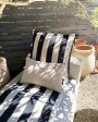 Biarritz striped outdoor cushion in polyester
