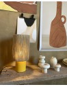 Lampe Minorque OSH X BALEARIC en faïence jaune & jute