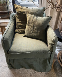 Fauteuil Cap-Ferret en Lin - Composable