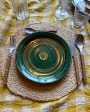 Green Ceramic Caravella Sicilian tableware - handmade