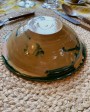 Green Ceramic Caravella Sicilian tableware - handmade