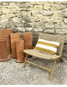 Harris low armchair in teak & resin