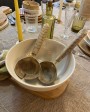 Mango wood salad server set