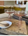 Claude pink Champagne glass