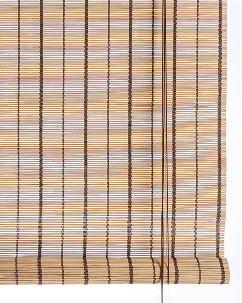 Bamboo Brown Striped blind roller curtain