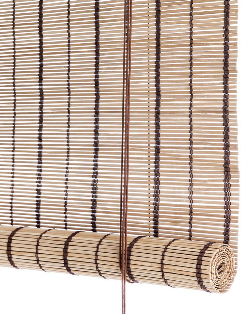 Store Brown Striped en bambou