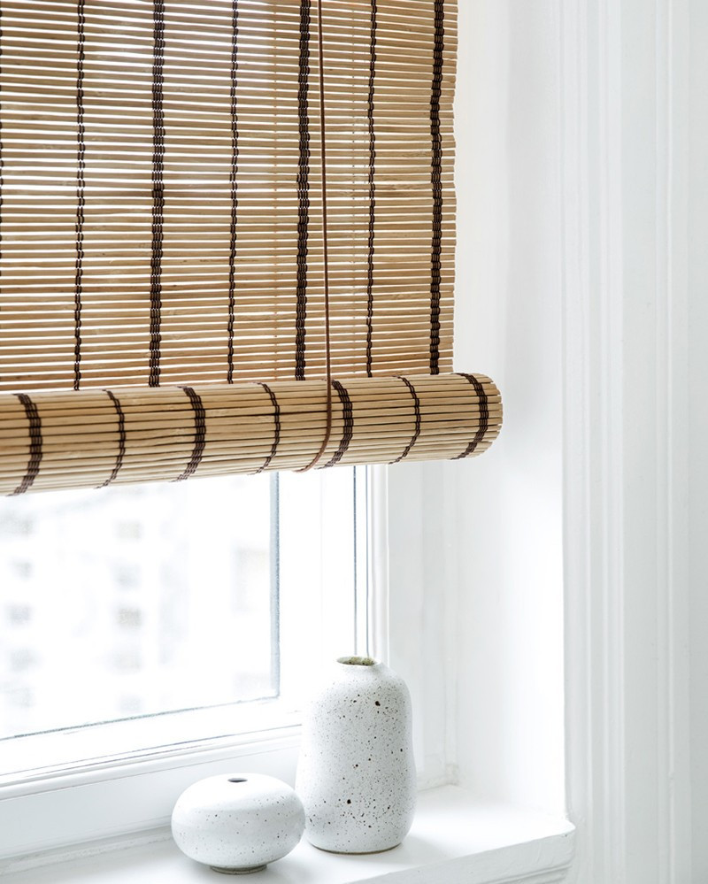 Store Brown Striped en bambou