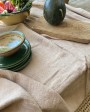 Washed Linen Sand tablecloth by La Draperie Française