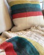 Linen Summer Stripe pillow cover & fouta by Libeco