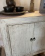 Small white sideboard in weathered elm