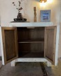 Small white sideboard in weathered elm