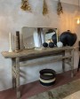 Old elm console table - unique piece