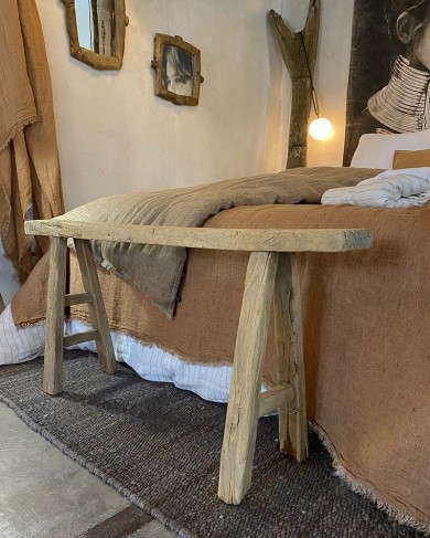 Fine old elm bench - unique piece