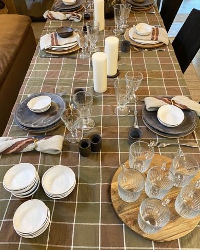 Mimi Nara Linen & cotton Tablecloth by Maison de Vacances