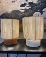 Stretched wool & terracotta sandstone Kalé Table Lamp OSH by Maison de Vacances