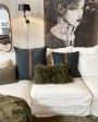 Jasper linen smoke cushion cover by Libeco