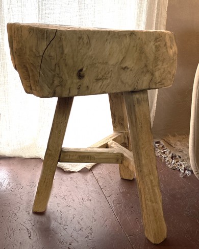 Teak round coffee table