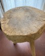 Teak round coffee table