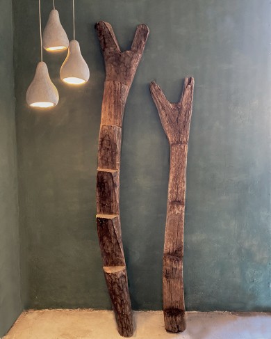 Dogon ladder in African wood