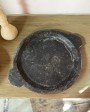 Black stone Atmosphère tray with handles - unique piece