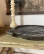 Black stone Atmosphère tray with handles - unique piece