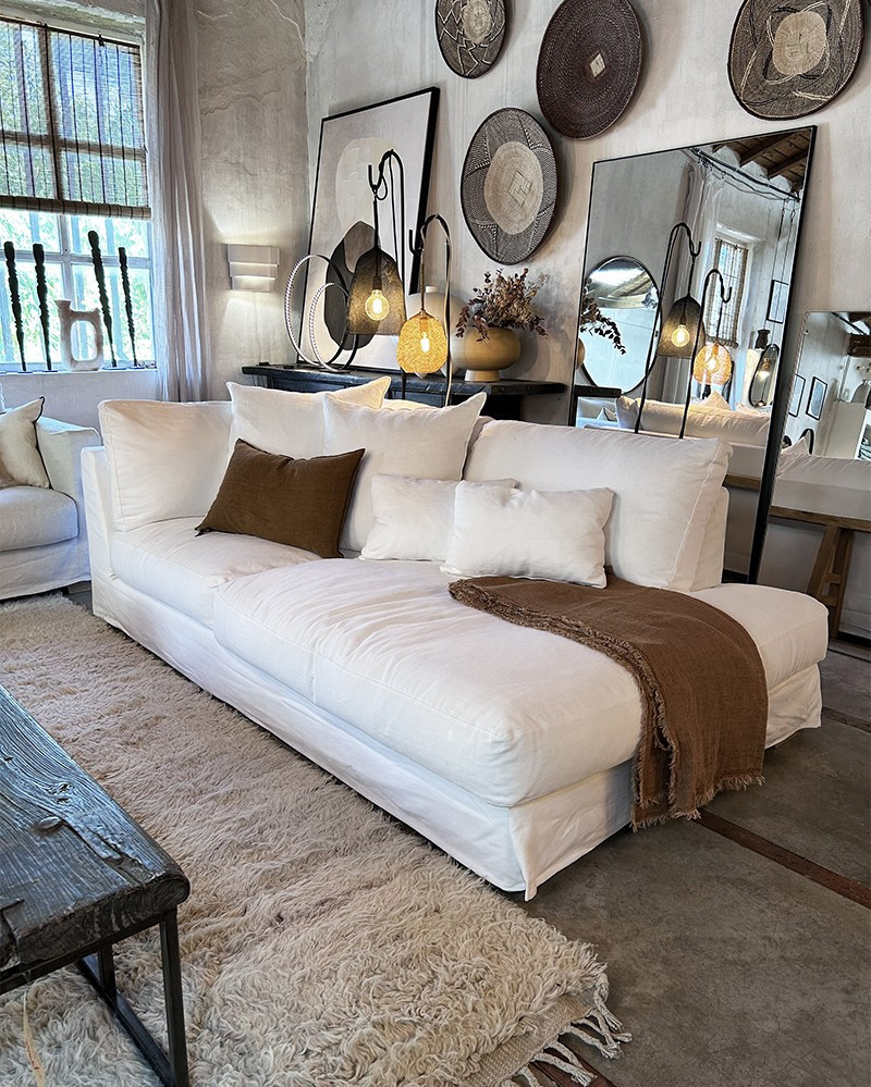 Cotton & Linen Divan Sofa Heaven 3pl - Modular