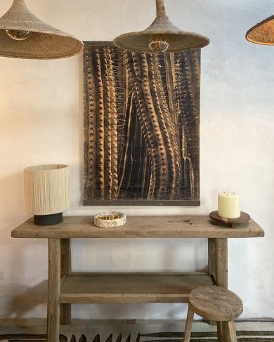 Panneau Cactus en papier froissé