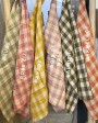 Vintage Gingham Linen Kitchen towel Maison de Vacances