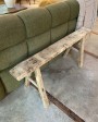 Banc fin ancien en orme - pièce unique