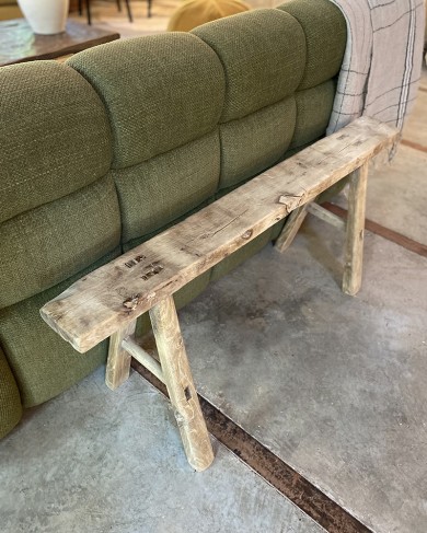 Banc fin ancien en orme - pièce unique