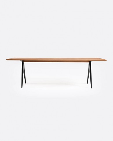 Table Liku en teck recyclé