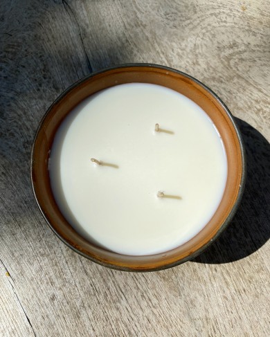 Lemongrass/Lavender mosquito repellent Candle made of vegetal wax