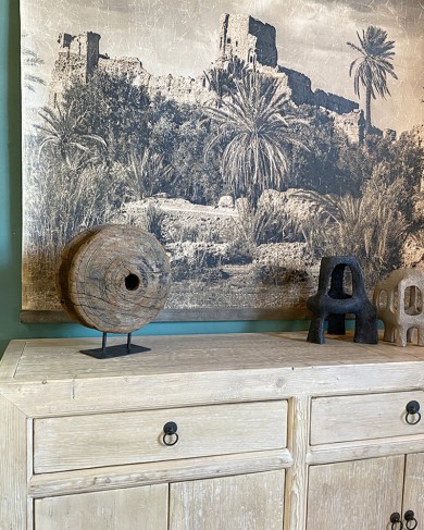 Old cart wheel - Unique piece
