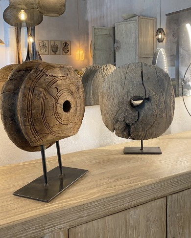 Old cart wheel - Unique piece