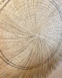 Natural palm fiber sun circle