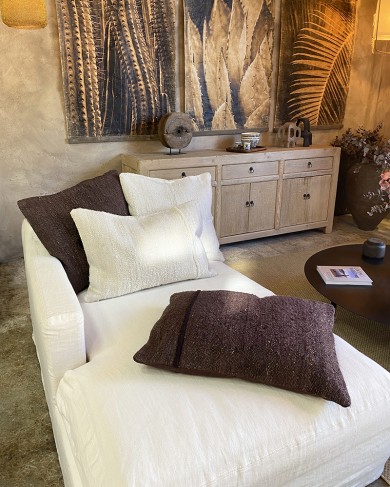 Coussin Yaraba en fibre de bananier